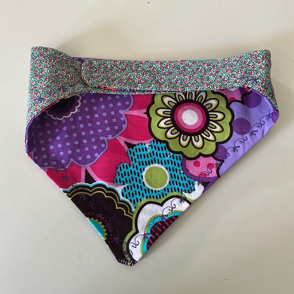 Floral dog bandanna